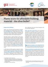 Plastic waste for affordable building material – the silver bullet?
